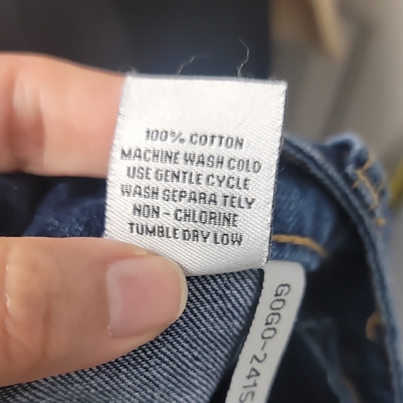 Flying Angel Women's High Rise Dark Wash Carpenter Denim Shorts NEW - Picture 11 of 11